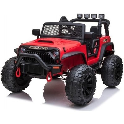 Brothers s 2,4G dvoumístný silný džíp 4x4 červená – Sleviste.cz