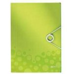 LEITZ WOW A4 Spisové desky s gumou zelená – Zboží Živě