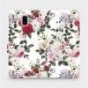 Pouzdro a kryt na mobilní telefon Pouzdro Mobiwear parádní flip Samsung Galaxy J6 Plus 2018 - MD01S Růže na bílé