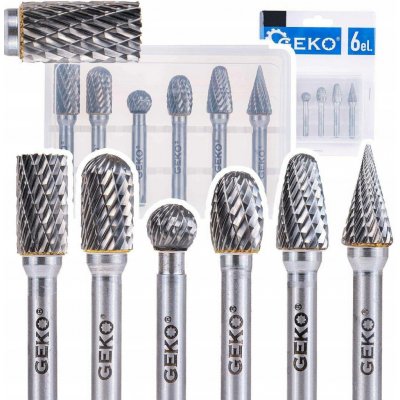 Sada stopkových fréz do kovu 6 mm, 6 ks - GEKO – Zboží Dáma