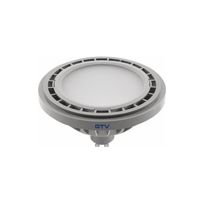 GTV LED, A-G, ES111, 3000K, GU10, 12,5W, AC220-240V, 120°, 1100lm, 109mA, šedá