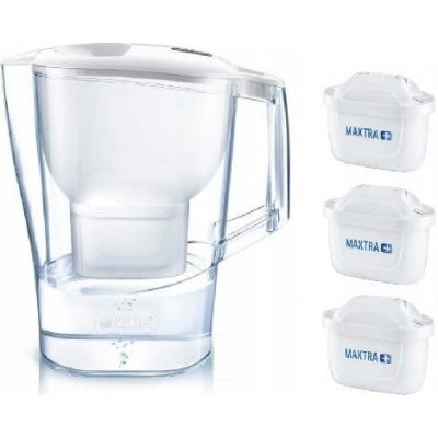 Brita Set Aluna Cool Memo a 3 filtrů MX+ objem 2400 ml bílá 1040564 – Hledejceny.cz