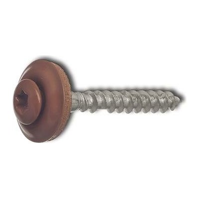 Klempířský vrut s těsnicí podložkou 4.5x45 TX20, nerez A2 RAL8004 měděná (200 ks) – Hledejceny.cz