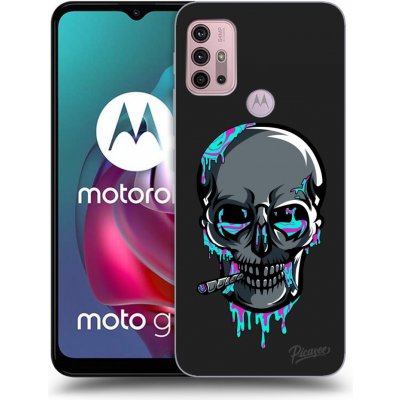 Pouzdro Picasee silikonové Motorola Moto G30 - EARTH - Lebka 3.0 černé – Zbozi.Blesk.cz