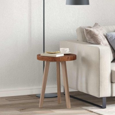 Omaxi 788764 Deska stolu Tmavě hnědá 40 x 4 cm (kruh) Pevné dubové dřevo – Zboží Dáma