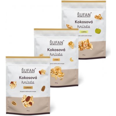 Šufan s.r.o. Kokosové trio letní 3 x 170 g – Sleviste.cz