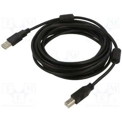 ART AL-OEM-102A USB 2.0, USB A vidlice,USB B vidlice, 5m, černý
