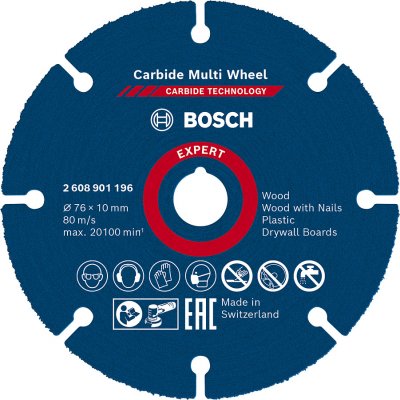 Bosch Kotouč řezný Carbide Multi Wheel 76 x 10 x 1,0mm