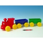 Teddies Vlak + 2 vagóny plast 60cm v síťce – Zboží Dáma