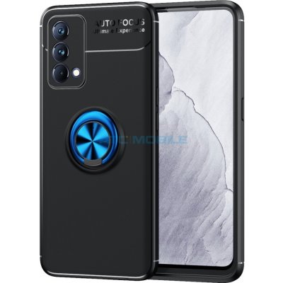 Pouzdro Shield4U Shockproof Realme GT 5G Master Edition RMX3361 černé/modrý s kroužkem – Zboží Mobilmania