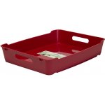 Plastový svět LOFT Plastový box A4 tmavě červený 37 x 28,5 x 6,5 cm – Zbozi.Blesk.cz