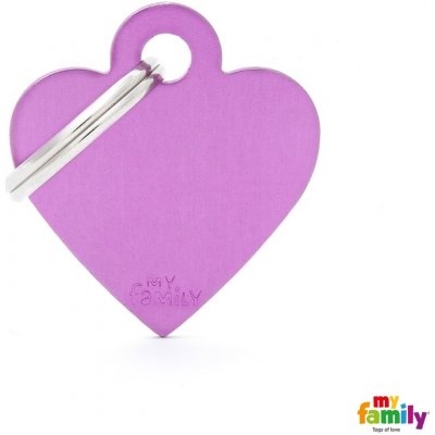 My Family Známka Basic Allu srdíčko malé lila – Zboží Dáma