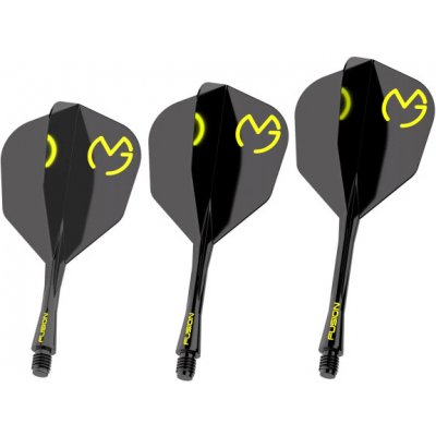 Winmau Fusion #6 MvG Design Black & Green Medium Intermediate – Zboží Mobilmania