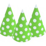 Paper Design Čepička papírová 6ks 15,5cm zelená s puntíky – Sleviste.cz