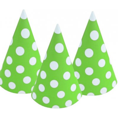 Paper Design Čepička papírová 6ks 15,5cm zelená s puntíky – Sleviste.cz