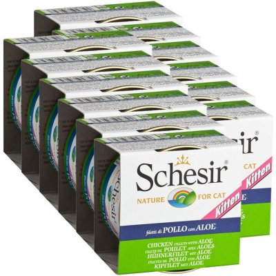 Schesir kitten kuře s aloe vera v želé 12 x 85 g