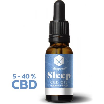 Happease Sleep CBD Olej Mountain River 40 % CBD 4000 mg 10 ml – Sleviste.cz