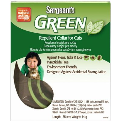 Sergeant's Green obojek antiparazitní pro kočky 35 cm – Zboží Dáma