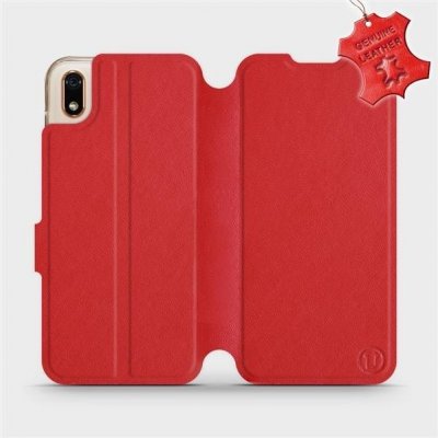 Pouzdro Mobiwear Flip Huawei Y5 2019 / Honor 8S - Červené - kožené - L_RDS Red Leather – Zbozi.Blesk.cz