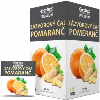 Herbex Zázvorový čaj Orange 20 x 2 g – Hledejceny.cz