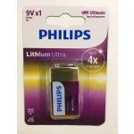 Philips Lithium Ultra 9V 1ks 6FR61LB1A/10 – Zboží Mobilmania
