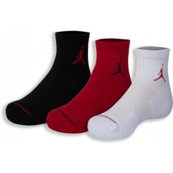 Air Jordan Jumpman 3 Pack Quarter Socks Infants Gym Red