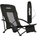Křeslo VIRTUFIT Foldable Beach Chair Černé – Hledejceny.cz