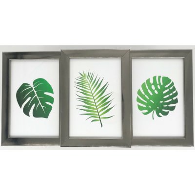 Bondecor Multirám na 3 fotky, stříbrný – Zboží Živě