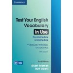 Test your Vocabulary in Use Pre-Inter 3ed + answer - Redman Stuart – Hledejceny.cz