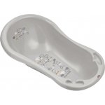 Maltex Baby Dětská vanička zebra šedá 84cm s výpustí – Hledejceny.cz