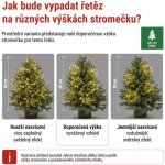 EMOS LED světelný řetěz svítící trsy nano 2,35 m vnitřní teplá bílá časovač – Hledejceny.cz