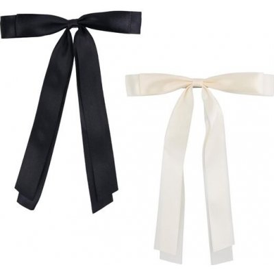 2 kusy dámských mašlí do vlasů, saténové mašle do vlasů, sponky do vlasů s mašlí, sponky do vlasů s – Sleviste.cz