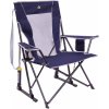 Zahradní židle a křeslo Židle GCI Comfort Pro Rocker modrá/šedá