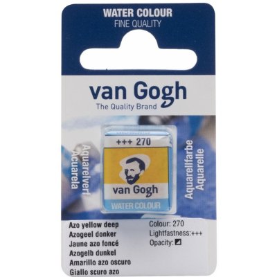Van Gogh Akvarelová barva v půlpánvičce 270 Azo Yellow Deep