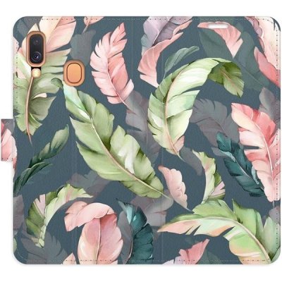 Pouzdro iSaprio flip Flower Pattern 09 Samsung Galaxy A40 – Zboží Mobilmania