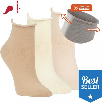 RS dámské zdravotní kotníkové ponožky bez gumiček – Zboží Mobilmania