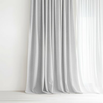 Goldea dekorační exkluzivní závěs - stříbrný se třpytkami 220x135 cm – Hledejceny.cz