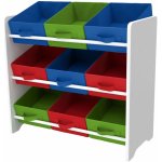 Livarno Home Dětský regál 9 boxů chlapecký 65 x 60 x 30 cm – Zboží Dáma