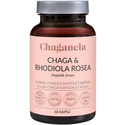 Chaganela Čaga s rodiolou rosea 60 kapslí – Hledejceny.cz