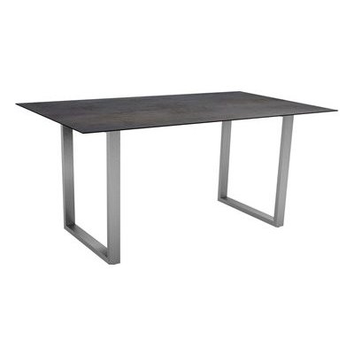 Stern Jídelní stůl Skid, obdélníkový 200x100x73 cm, rám nerezová ocel, deska HPL Silverstar 2.0 – Zboží Mobilmania