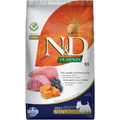 N&D Pumpkin Dog Adult Mini Grain Free Lamb & Blueberry 2,5 kg – Hledejceny.cz