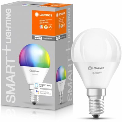 Ledvance Smart+ WIFI LED světelný zdroj, 4,9 W, 470 lm, RGB, teplá studená bílá, E14 – Zbozi.Blesk.cz