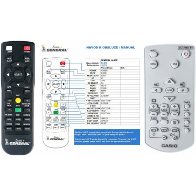Dálkový ovladač General CASIO YT-141 – Zboží Živě