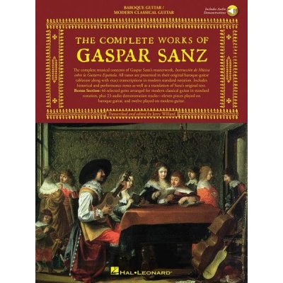 Complete Works of Gaspar Sanz 1 & 2 noty tabulatury na kytaru + audio – Zboží Mobilmania