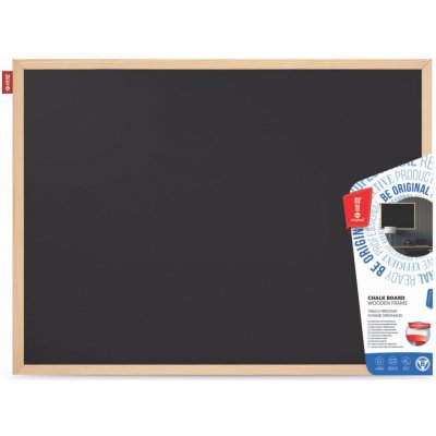 MEMOBE Křídová tabule v dřevěném rámu 80 x 60 cm, 1 ks – Zboží Mobilmania