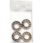 Daily ART Výřezy z HDF Arabské hodiny 4 ks 3,4 x 3,4 cm sada – Hledejceny.cz