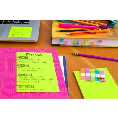 3M POSTIT Samolepicí bloček Super Sticky Carnival, mix barev, 101 x 152 mm, 3x 90 listů, linkovaný, 3M POSTI ,balení 270 ks – Hledejceny.cz