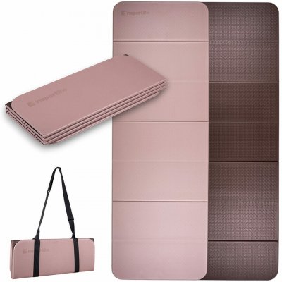 inSPORTline Misette 180x61x0,8 cm bamboo beige hnědá – Zboží Dáma