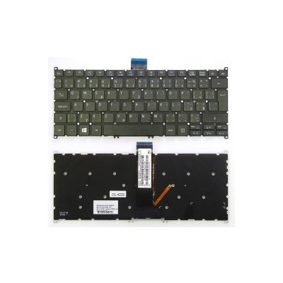 česká klávesnice Acer Aspire E3-111 E11 ES1-111 ES1-111M V13 V5-122 V5-132 CZ/SK no frame podsvit – Zbozi.Blesk.cz