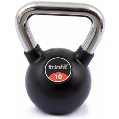 TRINFIT Kettlebell kov guma s chrom madlem 10 kg – Hledejceny.cz